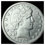 1904 Barber Quarter CLOSELY UNCIRCULATED