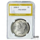 1898-O Morgan Silver Dollar PGA MS64