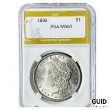 1896 Morgan Silver Dollar PGA MS64