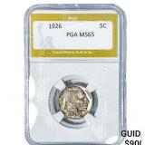 1926 Buffalo Nickel PGA MS65