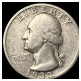 1932-S Silver Washington Quarter NEARLY UNCIRCULAT