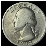 1932-D Silver Washington Quarter LIGHTLY CIRCULATE