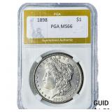1898 Morgan Silver Dollar PGA MS66