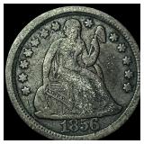 1856 Silver Seated Liberty Dime NEARLY  UNCIRCULA