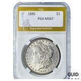 1885 Morgan Silver Dollar PGA MS67