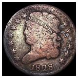 1828 Classic Head Half Cent LIGHTLY  CIRCULATED