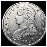 1834 Capped Bust Half Dollar CLOSELY  UNCIRCULATE