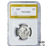 1920 Standing Liberty Quarter PGA MS65