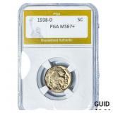 1938-D Buffalo Nickel PGA MS67+