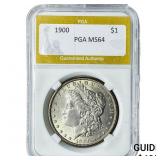1900 Morgan Silver Dollar PGA MS64