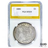 1886 Morgan Silver Dollar PGA MS64