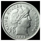 1902 Barber Dime HIGH GRADE