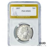 1897 Barber Half Dollar PGA MS65