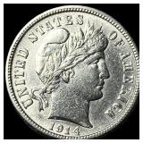 1914 Barber Dime UNCIRCULATED