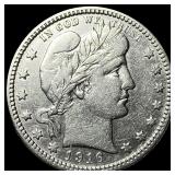1916-S Silver Barber Quarter CLOSELY UNCIRCULATED