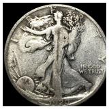 1920-D Silver Walking Liberty Half Dollar  NEARLY