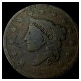 1845 Braided Hair Large Cent LIGHTLY CIRCULATED