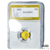 1855 Rare Gold Dollar PGA MS61