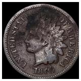 1869 Indian Head Cent ABOUT UNCIRCULATED