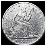 1855-O Silver Half Dollar CLOSELY  UNCIRCULATED