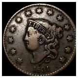 1831 Coronet Head Large Cent NEARLY  UNCIRCULATED