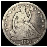 1857-O Silver Half Dollar LIGHTLY CIRCULATED