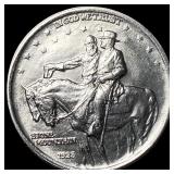 1925 Stone Mountain Silver Half Dollar GEM BU