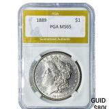 1889 Morgan Silver Dollar PGA MS65