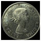 1958 Canada Silver Dollar British Columbia GEM BU