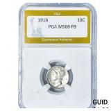 1916 Mercury Silver Dime PGA MS66FB