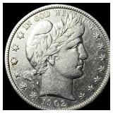1902 Barber Half Dollar CHOICE AU