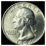1954-D Silver Washington Quarter CHOICE BU