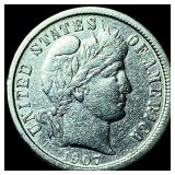 1907-O Silver Barber Dime CLOSELY  UNCIRCULATED