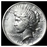 1921 Silver Peace Dollar CHOICE AU