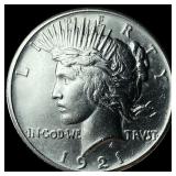 1921 Silver Peace Dollar UNCIRCULATED