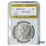 1900-O/CC Morgan Silver Dollar PGA AU55