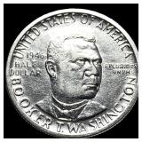 1946 Silver Half Dollar Booker T. Washington  UNC