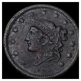 1838 Coronet Head Large Cent NEARLY  UNCIRCULATED