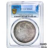 1890-O Morgan Silver Dollar PCGS MS63