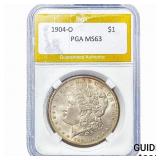 1904-O Morgan Silver Dollar PGA MS63