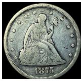 1875-S Silver Twenty Cent Piece NEARLY  UNCIRCULA