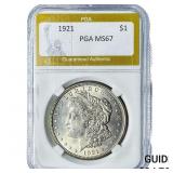1921 Morgan Silver Dollar PGA MS67