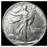 1942-D Silver Walking Liberty Half Dollar CHOICE B