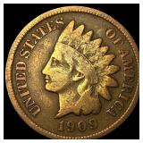 1909-S Indian Head Cent NEARLY UNCIRCULATED