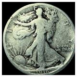 1916 Walking Liberty Half Dollar LIGHTLY  CIRCULA