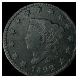 1822 Large Cent NEARLY UNCIRCULATED