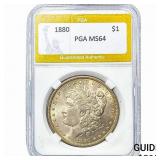 1880 Morgan Silver Dollar PGA MS64
