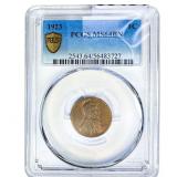 1923 Wheat Cent PCGS MS64 BN