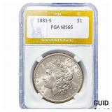1881-S Morgan Silver Dollar PGA MS66