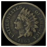1863 Indian Head Cent NEARLY UNCIRCULATED